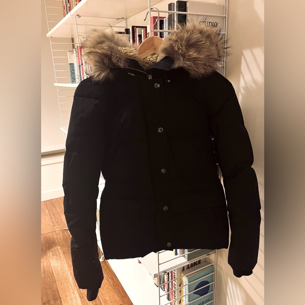 Theory down parka jacket (petite, black)